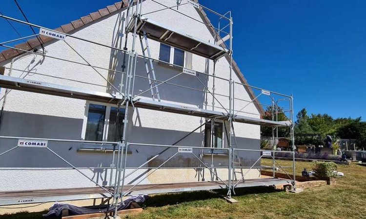 Travaux de ravalement de façade - La Caine - J-E DECO